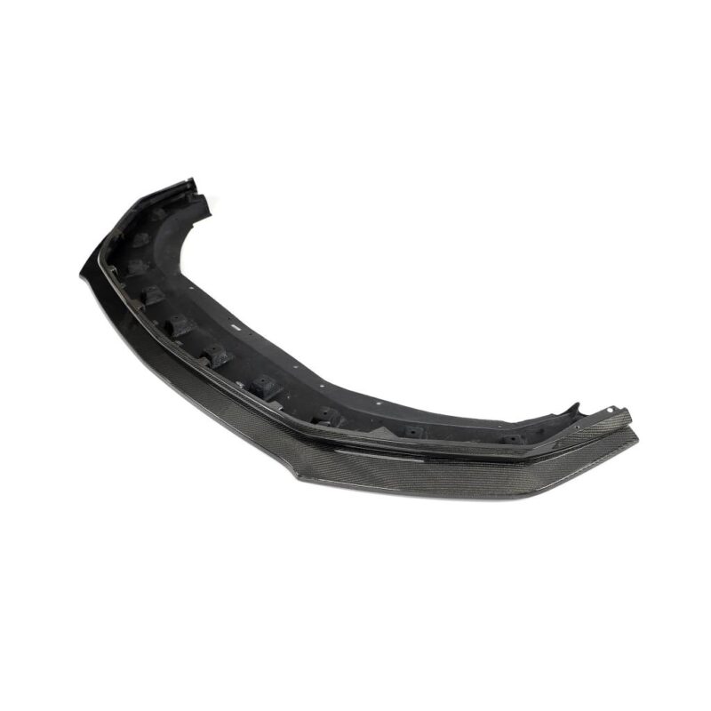 Aggressive carbon fiber front lip on Ford Mustang Dark Horse