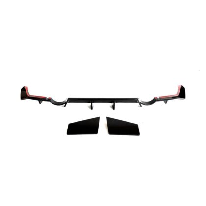 Aggressive dry carbon fiber rear diffuser on Nissan 400Z (RZ34)