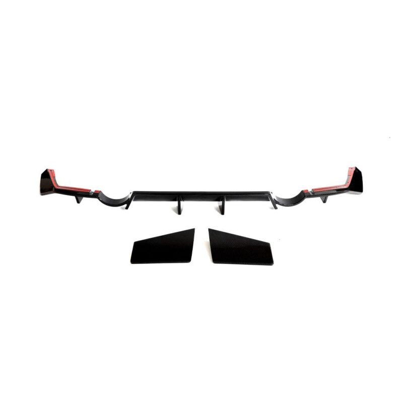 Aggressive dry carbon fiber rear diffuser on Nissan 400Z (RZ34)
