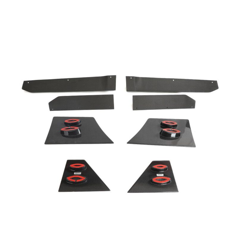 Installed Nissan 400Z (RZ34) dry carbon fiber side skirts