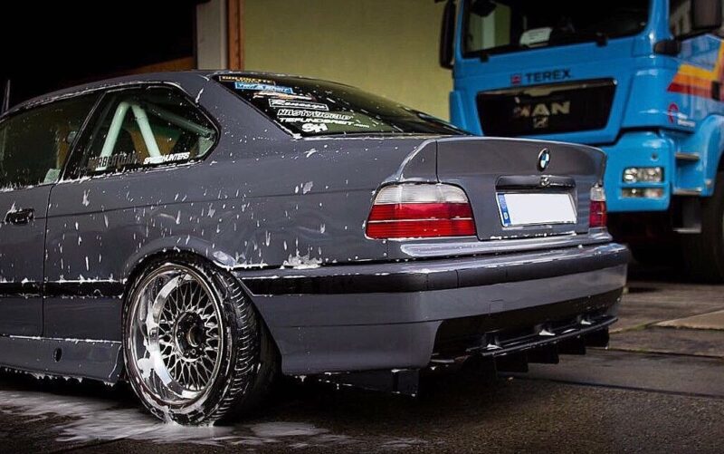 BMW 3 Series (E36) Aluminum Rear Bumper Diffuser - Image 6