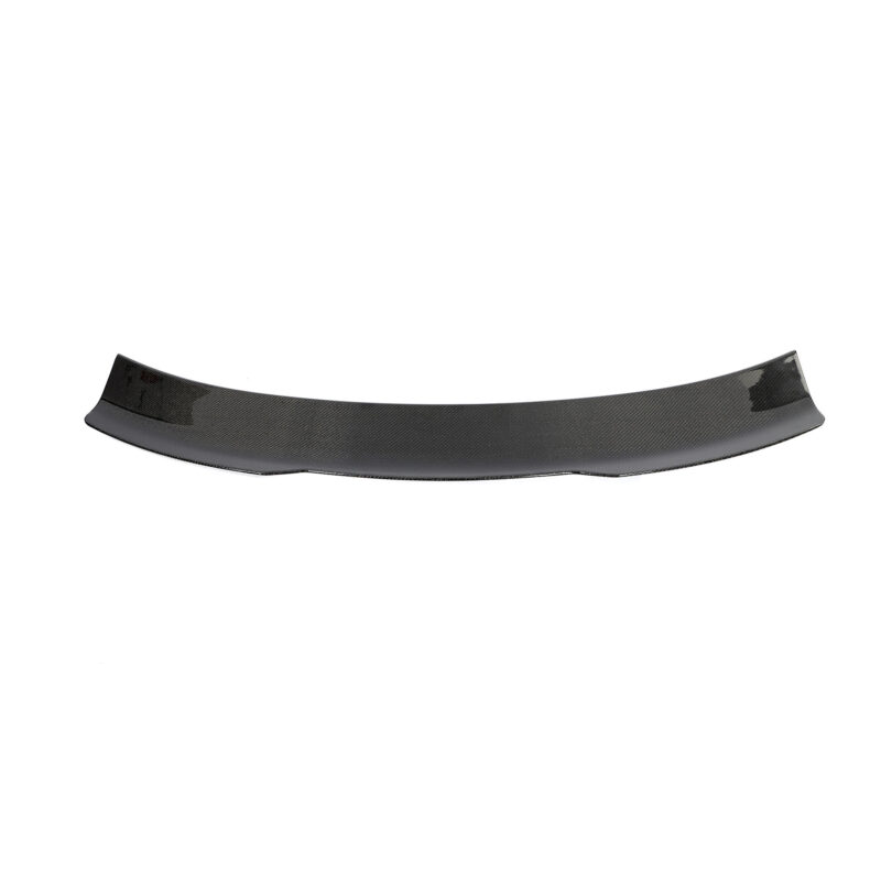 Side angle of carbon spoiler on Ford Mustang Dark Horse S650 highlighting lightweight construction and sporty design