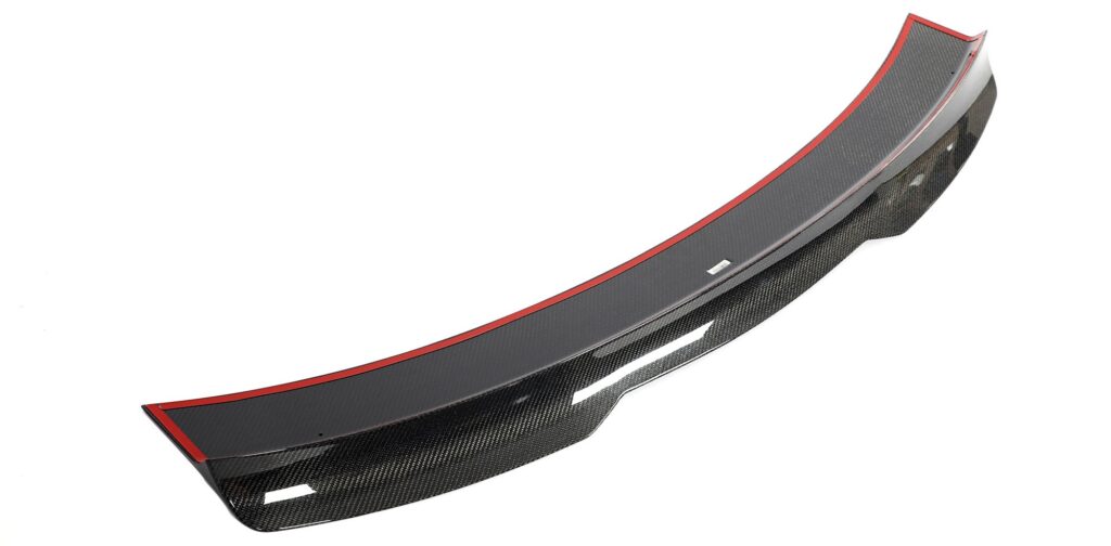 Transform your S650 Dark Horse Mustang. Our lightweight carbon fiber rear spoiler offers perfect fitment and a race-inspired look